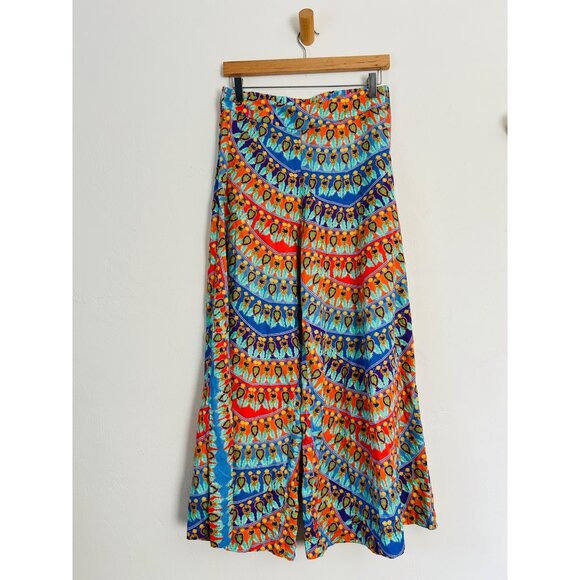 PAOLITA Womens Medium Multicolor Wide Leg Pants - Picture 2 of 12